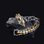 Hip-hop Retro Dragon Alloy Men's Bracelet with Dragon Scale Design