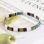 Vintage Geometric Mixed Material Handmade Bohemian Glass Bead Bracelets