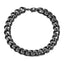 Hip-Hop Cuban Link Stainless Steel Men's Bracelet with Lobster Clasp - Multiple Widths Available