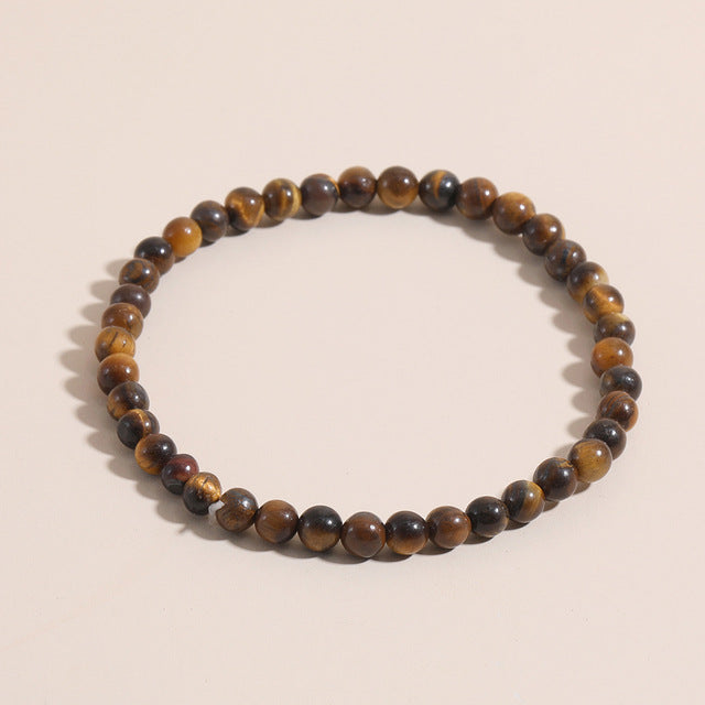 Fashion Geometric Agate Natural Stone Beaded Friendship Bracelet