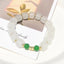 Solid Color Alloy Freshwater Pearl and Bodhi Bead Bracelet Set