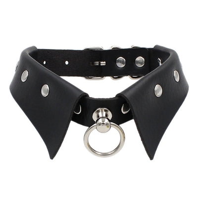 Fashion Gothic Punk PU Leather Choker Necklace for Women