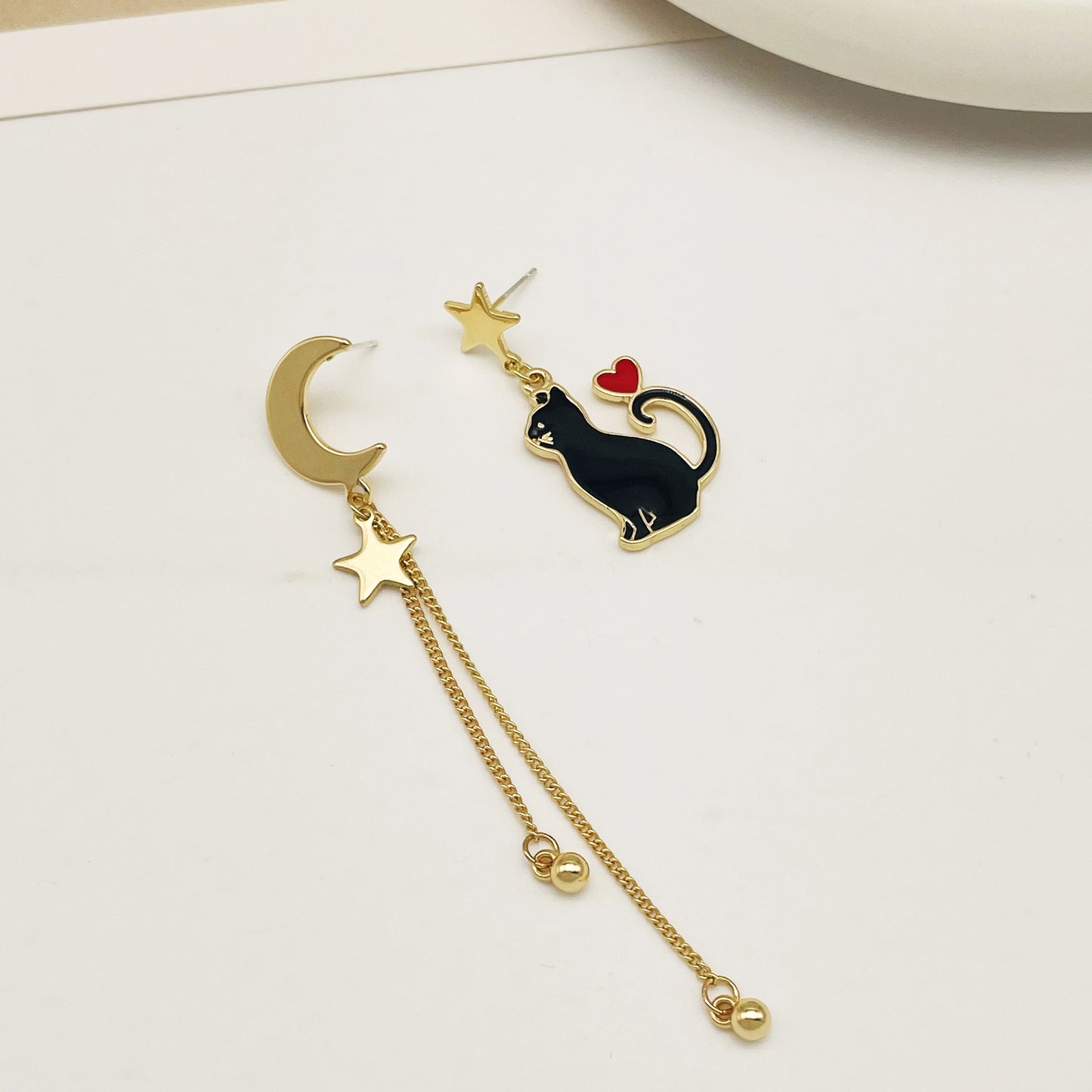 Fashion Cartoon Alloy Enamel Stoving Varnish Drop Earrings