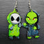 Acrylic Halloween Cartoon Ghost Asymmetric Drop Earrings for Women