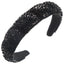 Women's Luxury Handmade Beaded Crystal Sequin Wide-Brimmed Hair Band