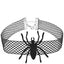 Spider Web Gothic Halloween Women's Choker Necklace