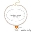 Fashion Rainbow Heart Alloy Enamel Pendant Necklace for Women