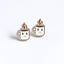 1 Pair Simple Style Food & Letter Wood Print Women's Stud Earrings