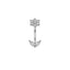 Heart Shape Zircon Inlay 316 Stainless Steel Belly Ring