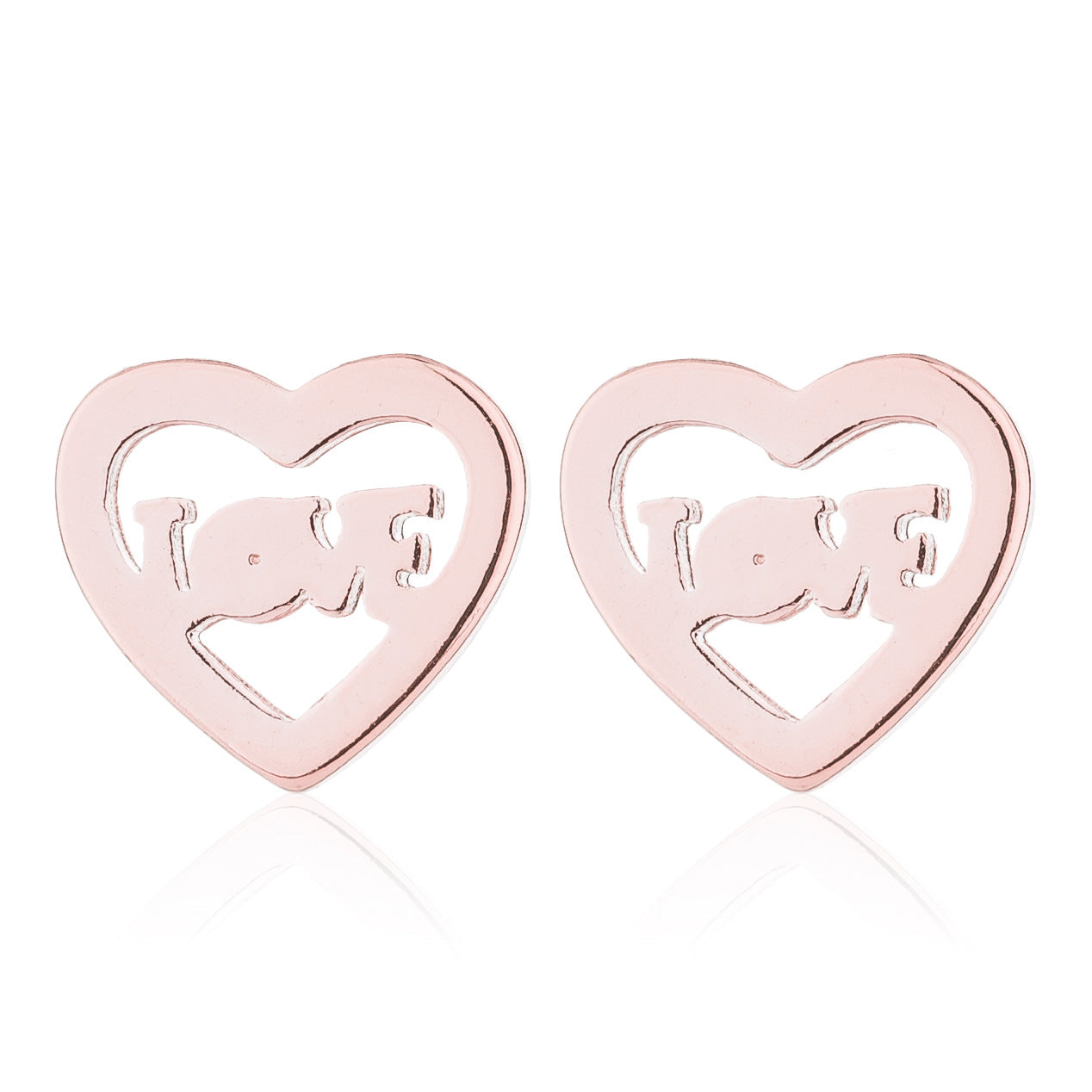 Simple Style Stainless Steel Letter Stud Earrings - Babygirl Angel Design