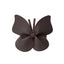 Girls' Butterfly Hair Clip - Glossy Leather & Polyester Rib Hair Accessory