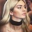 Gothic Black Velvet Choker Necklace for Women