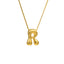 304 Stainless Steel Gold Plated Bubble Letter Necklace