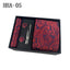 Paisley Men's Tie Set with Cufflinks and Pocket Square in Black Gift Box - Business and Wedding Accessories