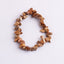 Fashion Irregular Natural Stone Beaded Bracelet with Colorful Crystal Chips