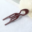 Women's Casual Solid Color U-Shaped Wavy Hairpin - Versatile Headwear for Back of Head Styling