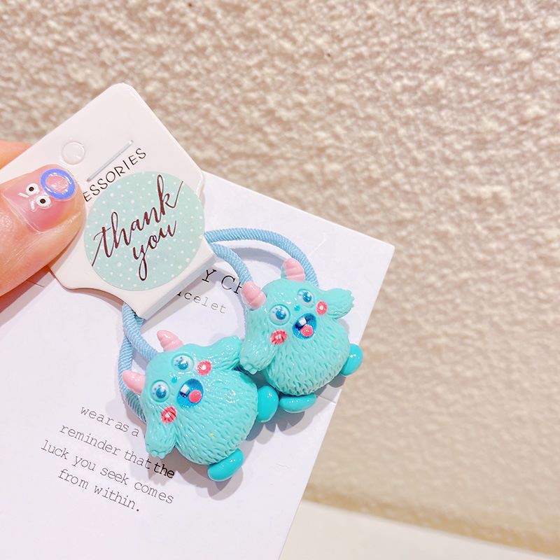 HD2118A03 Cute Chubby Dancing Monster Elastic Hair Band for Girls - Spring and Summer Korean Style Hair Accessories