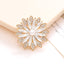 40mm Zinc Alloy Rhinestone Pearl Flower Car Vent Decoration Accessory