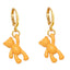 Bear Earrings for Women - Retro Candy Color Copper Design