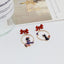 Fashion Cartoon Enamel Butterfly Bow Drop Earrings