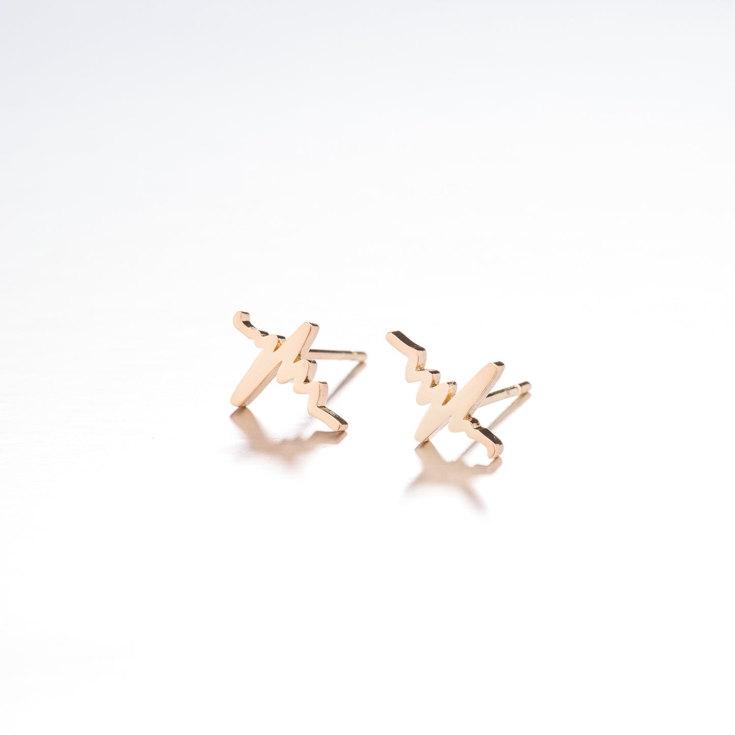 Stainless Steel Geometric Rose & Animal Stud Earrings Set