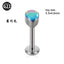 G23 Titanium Opal Resin Water Drop Ear Cartilage & Lip Ring Studs