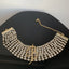 Glam Retro Luxurious Multi-Layer Rhinestone Letter Logo Women's Choker Necklace