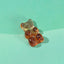 Fashion Contrast Color Gummy Bear Resin Accessories and Stud Earrings