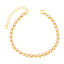 Minimalist Gold Plated Zircon Bracelet with Colorful Stones