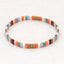 Vintage Geometric Mixed Material Handmade Bohemian Glass Bead Bracelets