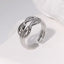 Fashion Adjustable Geometric Stainless Steel Open Ring for Women