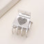 Women's Heart Shape Rhinestone Alloy Hair Claw Clip