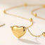 Titanium Steel Gold Heart Pendant Necklace for Women