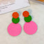 Artistic Geometric Alloy Spray Paint Women's Earrings