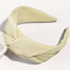 Retro Knotted Fabric Wide Headband - Fashion Solid Color Hair Accessory