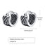 1 Pair Retro Punk U Shape Enamel Carving 201 Stainless Steel 304 Stainless Steel Earrings