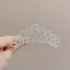 Children's Geometric Pearl Alloy Crown Hair Comb