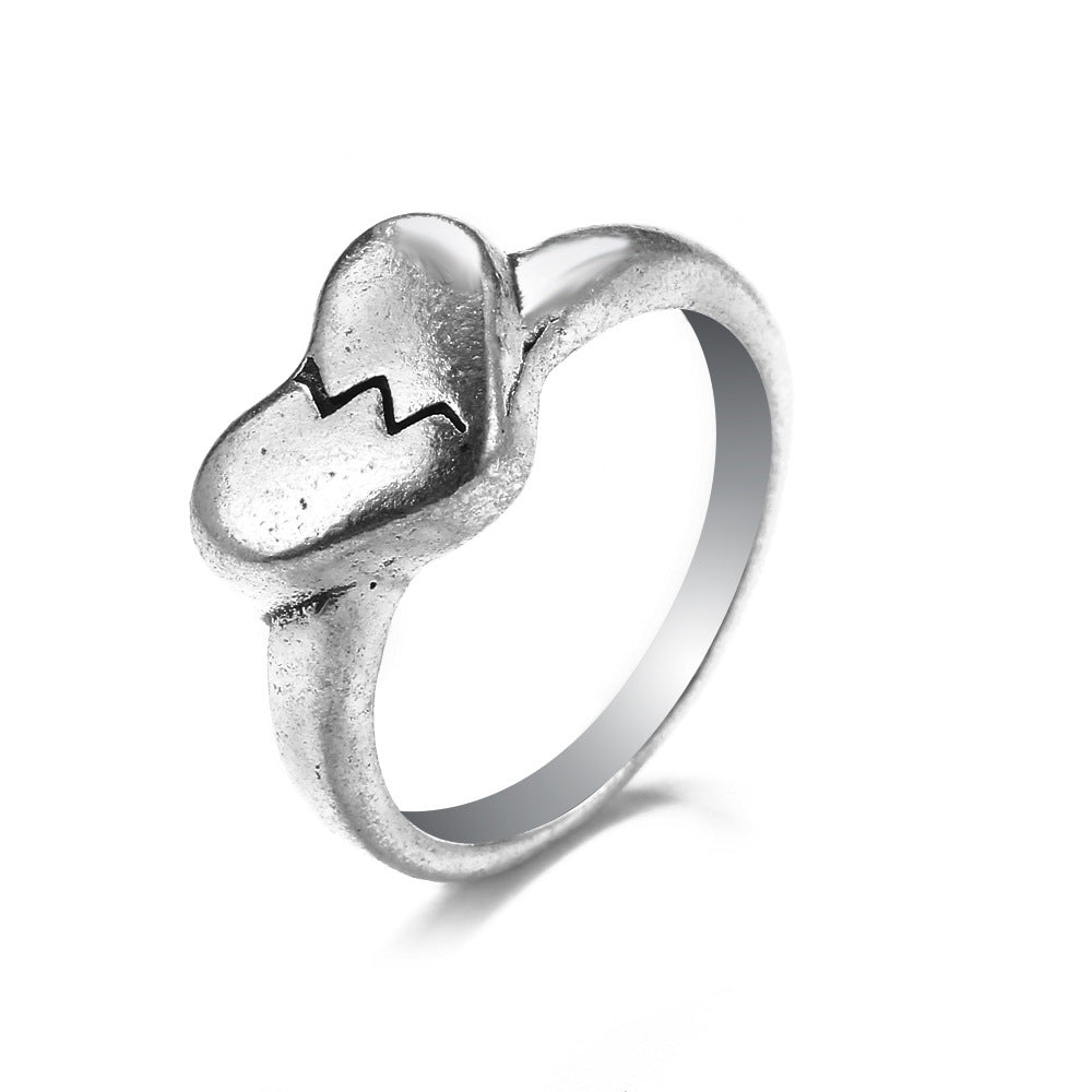 Retro Geometric Alloy Plated Unisex Punk Knuckle Ring