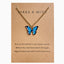 Creative Pearl Feather Clavicle Chain Retro Letter Butterfly Elephant Cat Alloy Necklace