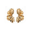 Retro Geometric Irregular Alloy Stud Earrings - Gold & Silver Plated Fashion Design