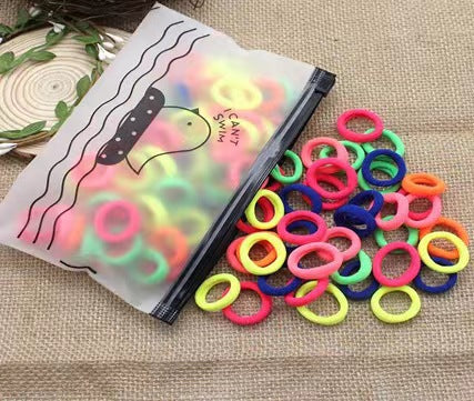 Children's Elastic Hair Bands - Cute & Gentle Hair Ties for Girls