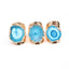 Exaggerated Irregular Agate Gemstone Gold Plated Open Ring