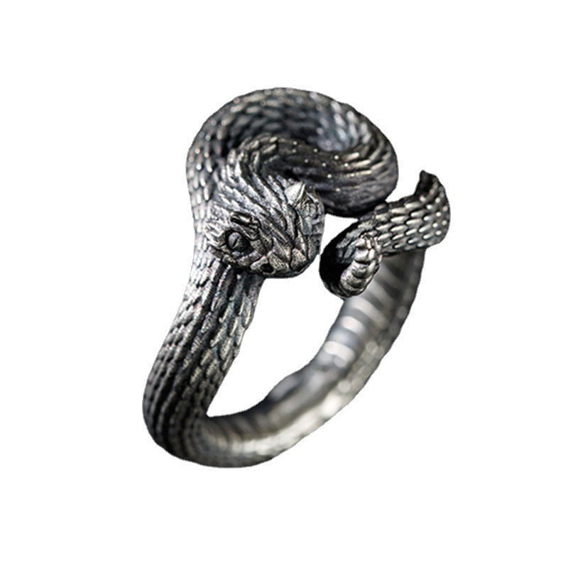 Vintage Serpent Alloy Plated Unisex Ring