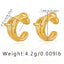 Elegant Butterfly Zircon 18k Gold Plated Copper Ear Cuffs