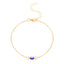 Fashion Devil's Eye Geometric Alloy Gemstone Women's Anklet