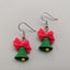 Fashion Christmas Tree Snowman Snowflake Alloy Resin Women'S Drop Earrings 1 Pair