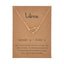 12 Twelve Constellation Diamond Necklace Brown Card Rhinestone Clavicle Chain