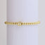 18k Gold Plated Copper Letter Zircon Beaded Stretch Bracelet