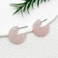 1 Pair Cute C Shape Acrylic Candy Color Earrings