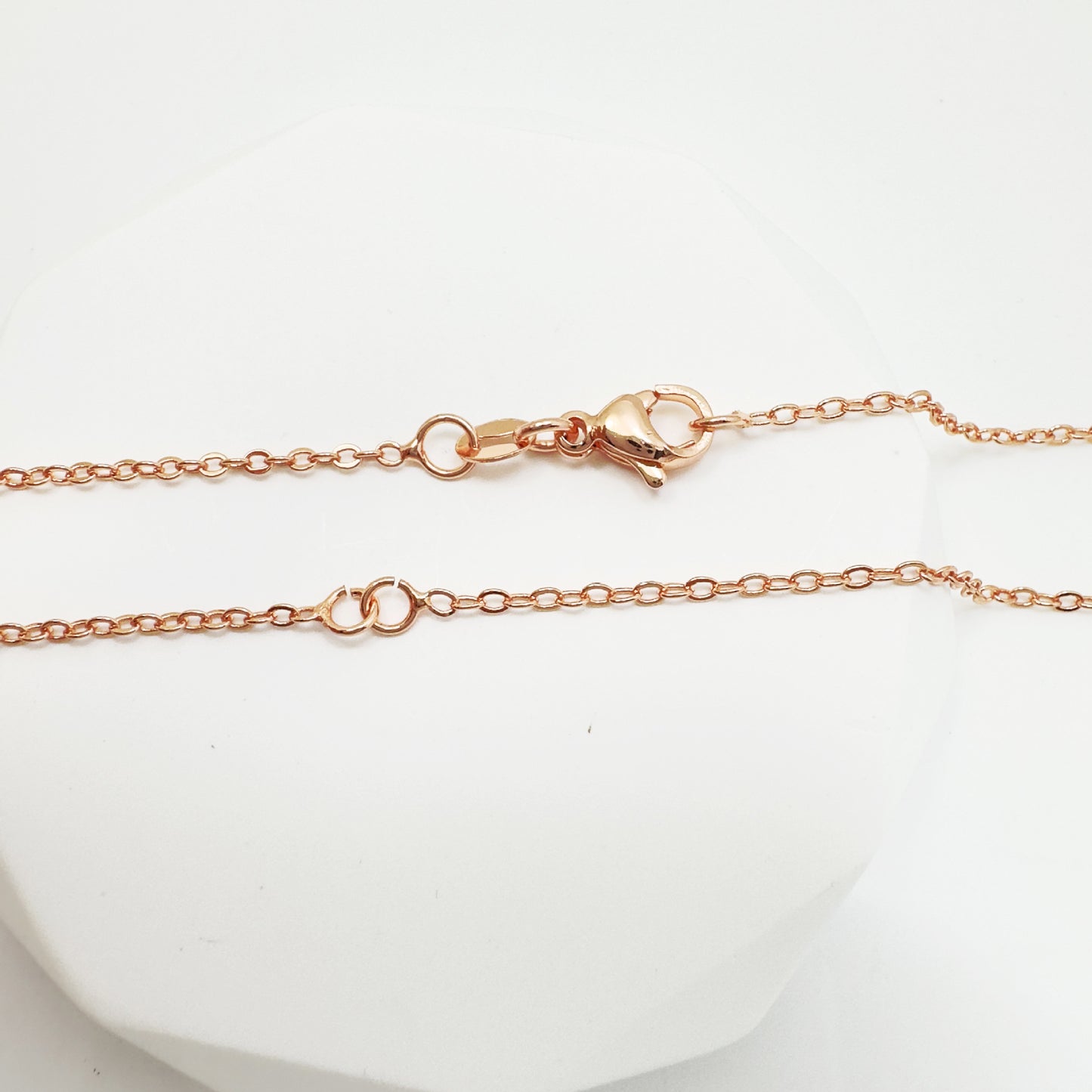 20 PCS Copper O-Link Chain Necklace Jewelry Accessories 18k Gold Plated